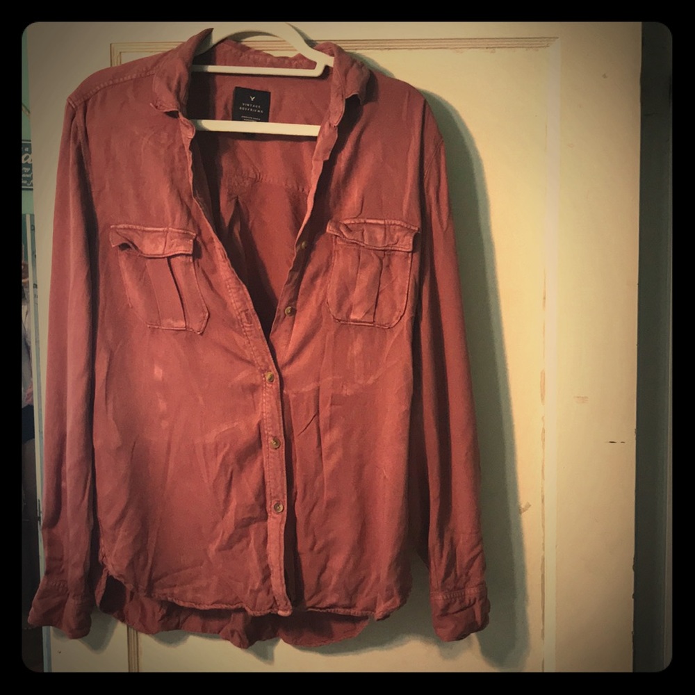 American eagle vintage boyfriend flannel